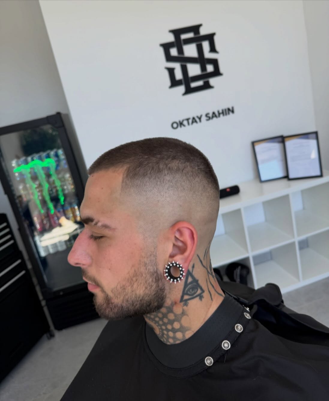 Fade geknipt bij Oktay Sahin